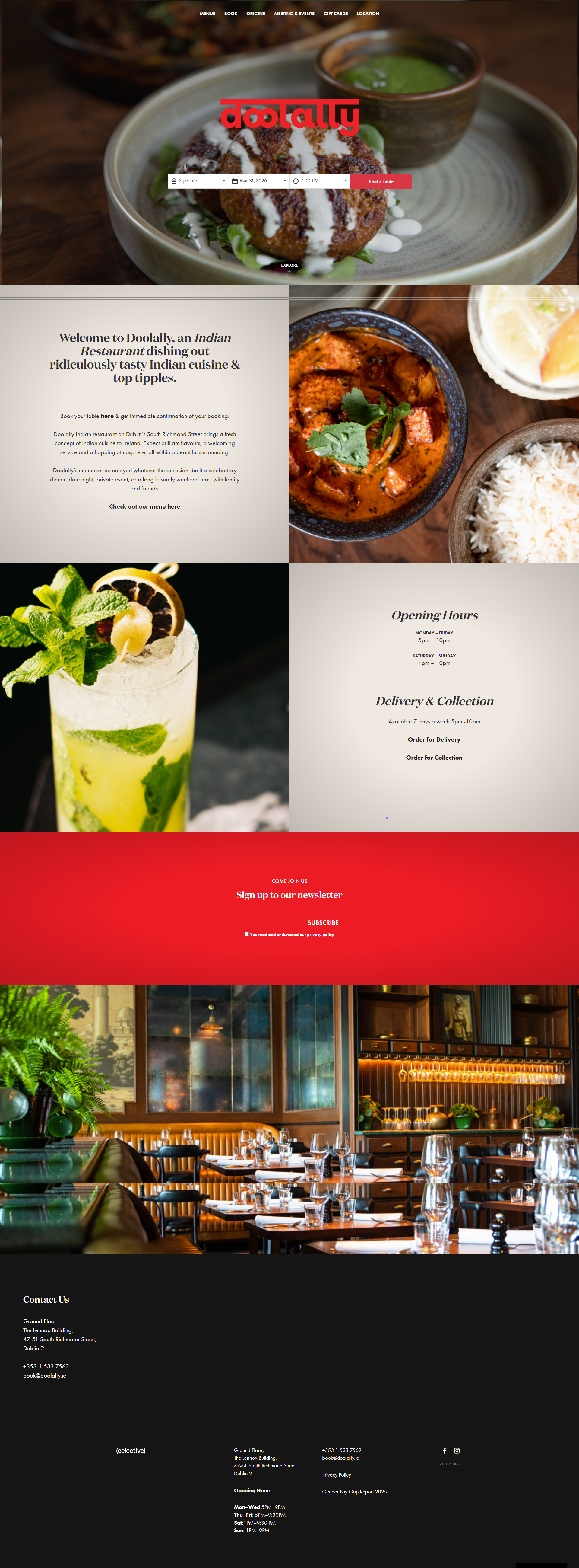 Doolally homepage, pre-rebuild